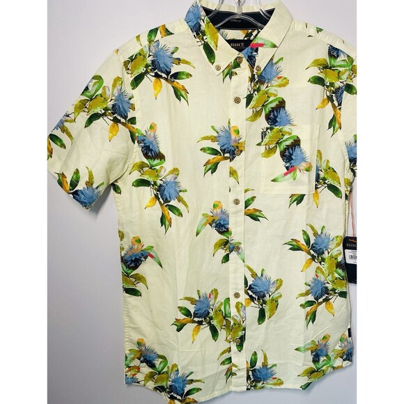 Roark Scholar La Selva Short Sleeve Polo RW592 Men’s S Yellow - Picture 2 of 15